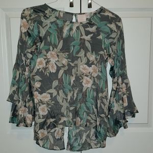 Lauren Conrad floral blouse